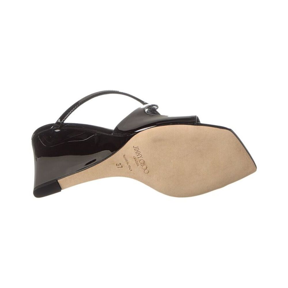 Jimmy Choo Anise 85 Patent Wedge Sandal - Picture 4 of 5
